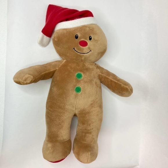 BUILD a Bear Gingerbread Boy 16" Plush 2017 Christmas Holiday Stuffed Animal - Picture 13 of 13